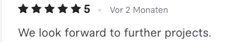 Bewertung, 5 von 5 Sternen