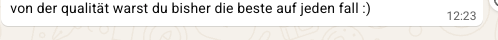 WhatsApp-Nachricht einer Marke